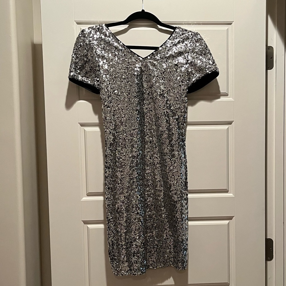 She + Sky Silver Dress